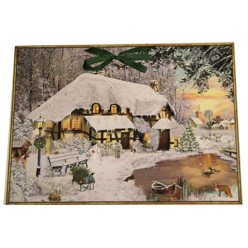 Christmas 15.0" Winter Cottage In The Woods Advent Calendar  -  Advent Calendar