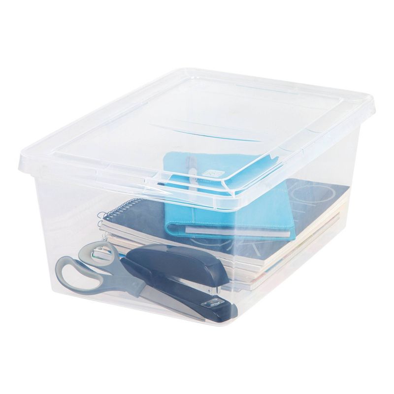 IRIS 8pk 17qt Storage Bin Clear