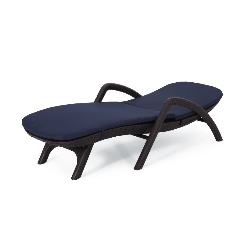 Waverly Patio Faux Wicker Chaise Lounge - Christopher Knight Home
