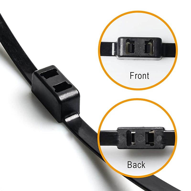 Disposable Zip Tie Handcuffs Black Flex Cuffs 10 PCS Double Locking Zip Ties Restraints Black Nylon Cable Tie Heavy Duty Tensile Strength 250 LBS | Length 27 12quotBlack