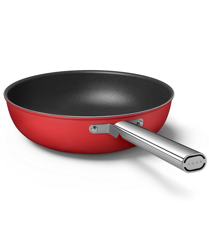 Smeg 50s Retro Style Nonstick 12#double; Wok Pan
