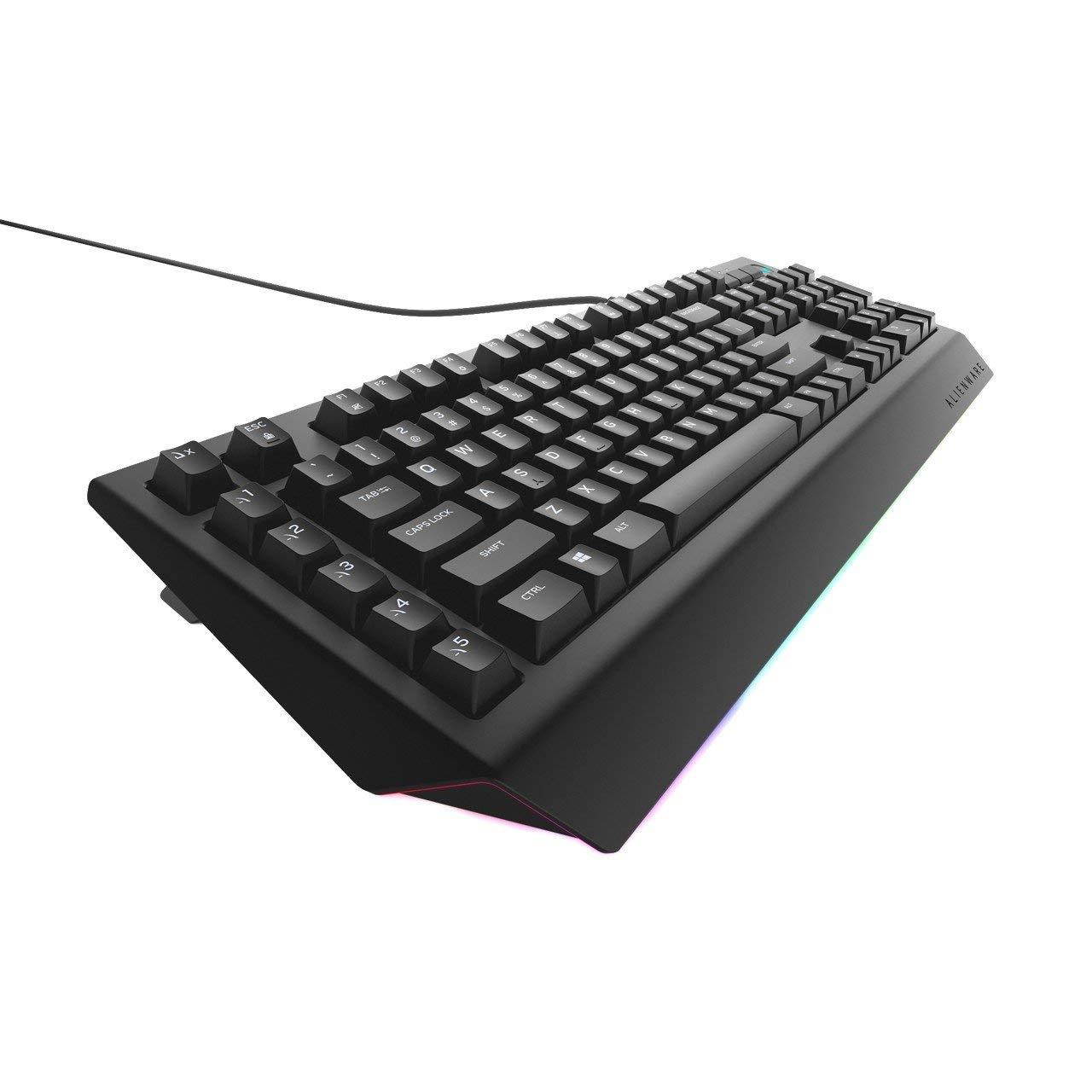 Alienware Advanced Gaming Keyboard AW568 - Alienfx RGB Lighting System - 5 Programmable Macro Key Functions