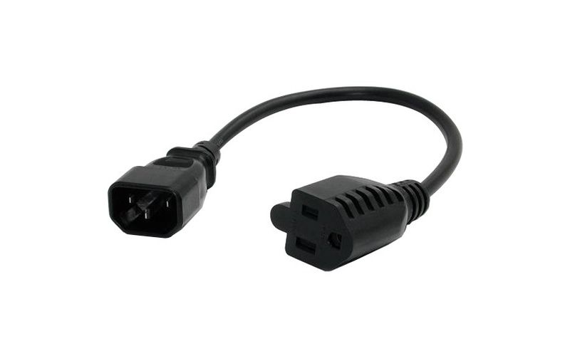 StarTech.com 1 ft. Computer Power Cord - 10-Pack - For Computer, Monitor, Printer - 125 V AC / 10 A - Black - 1 ft Cord Length - North America - 10