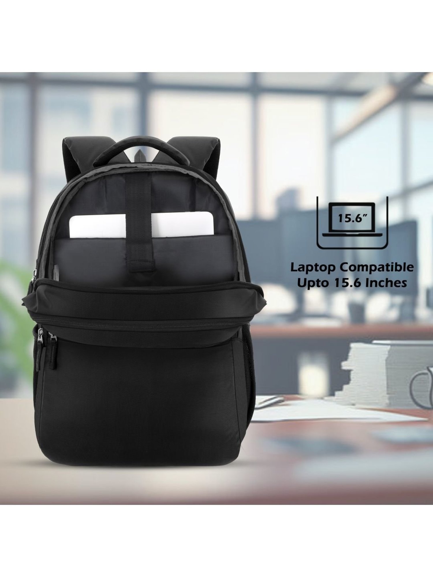 LAVIE SPORT Black Solid Laptop Backpack
