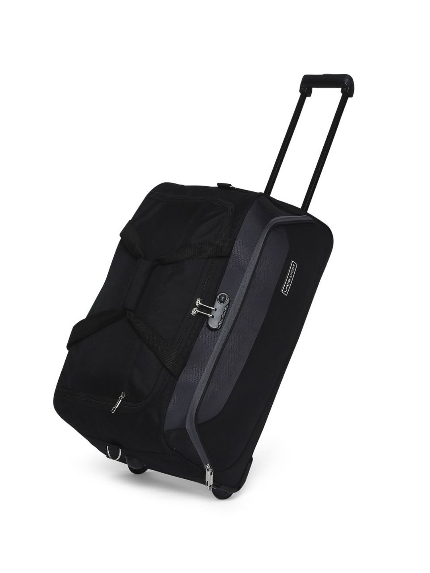 Lavie Sport 65 cms Anti-theft Sage Wheel Duffle Bag  | Duffle Bag (Black)