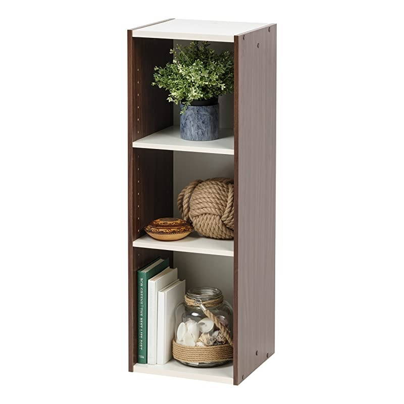 USA Space Saving Shelf with Adjustable Shelves 12 x 34 Walnut Brown 1 Pack