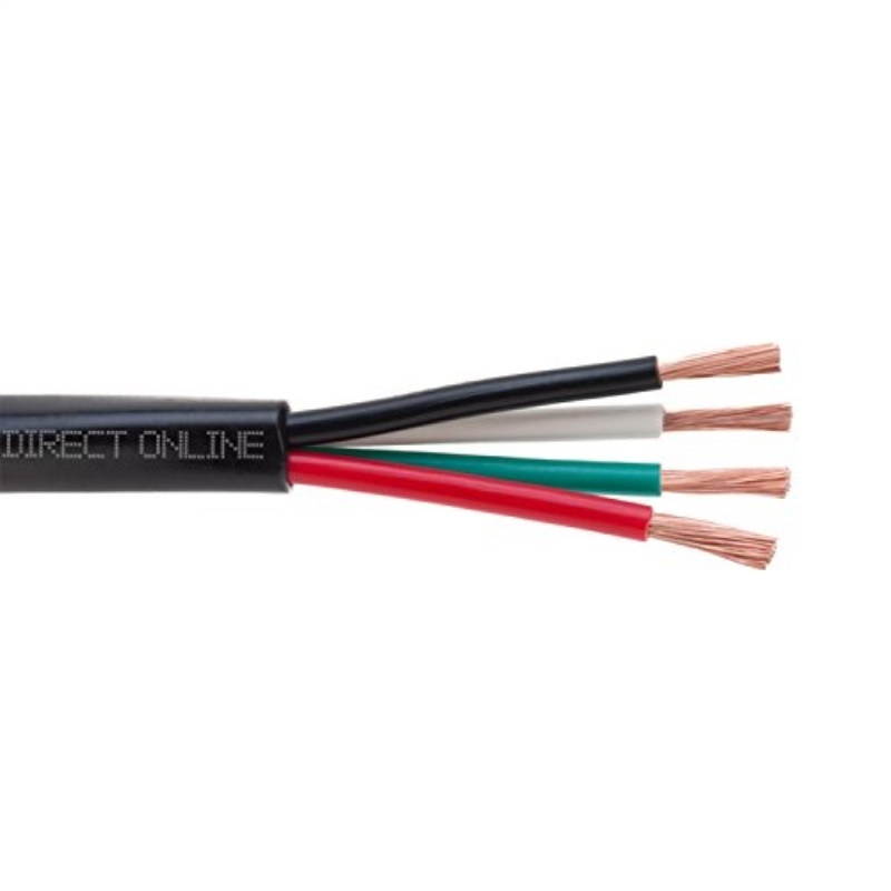 250FT Outdoor UV Protection Rated Professional Speaker Audio Cable 16AWG Direct Burial 16/4 Bulk Spool (250FT, 16/4)